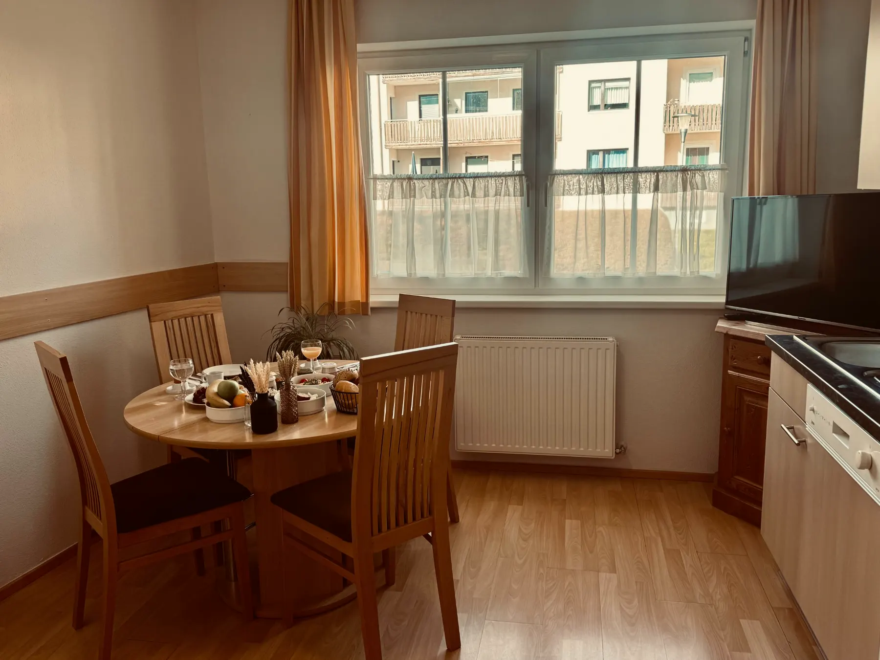 Dining area with kitchenette